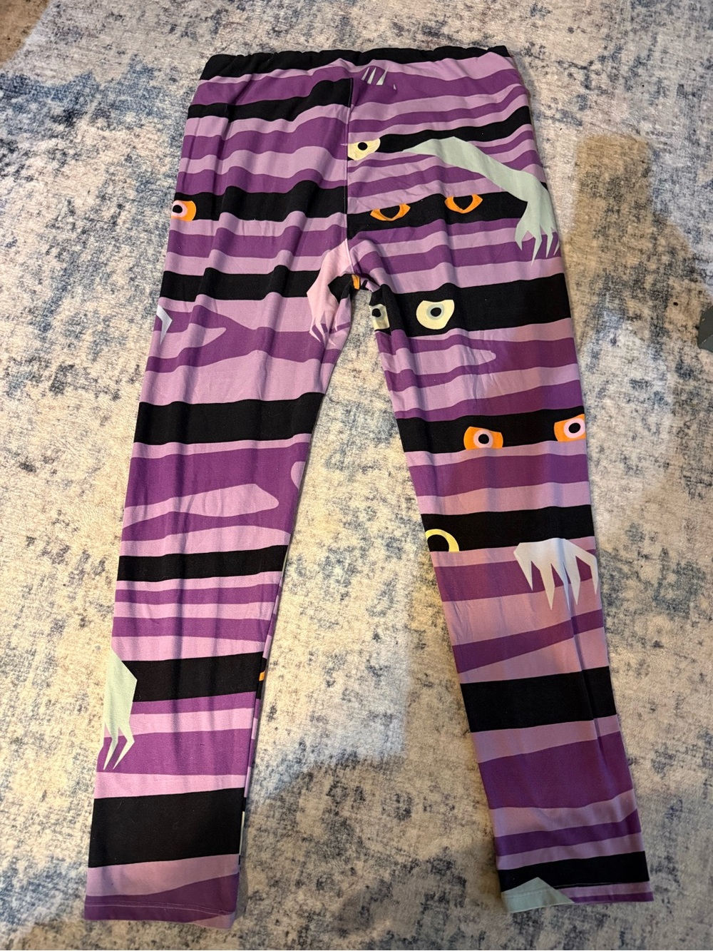 LuLaRoe Women's Multi Leggings
Purple Monster Stripe Leggings with Playful Eyes